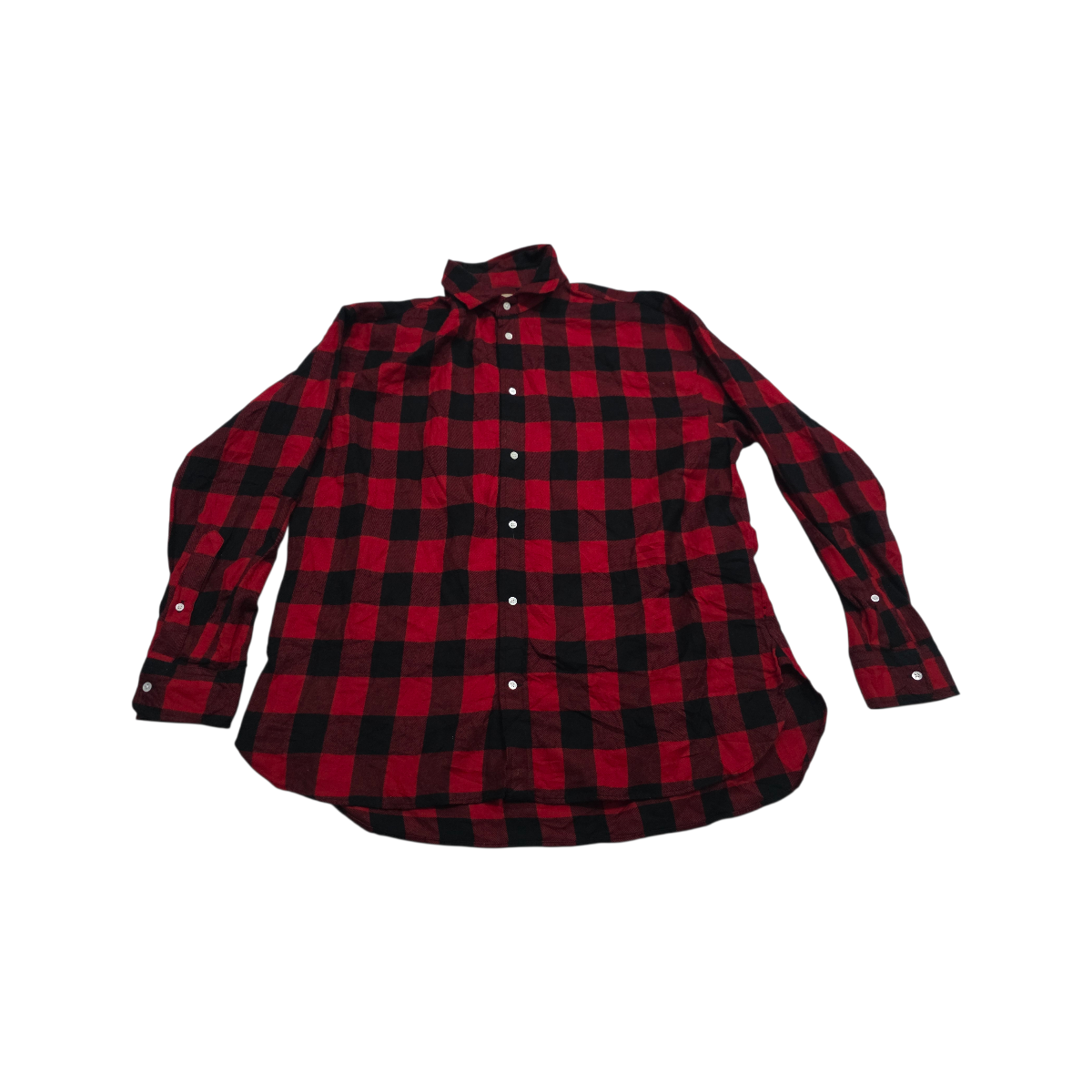 Camisa Ralph Lauren Xgrande Xl Cuadro Rojo Y Negro