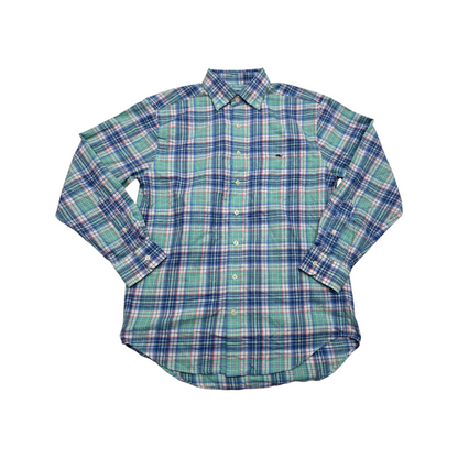 Camisa Vineyard Vines Mediana Classic Fit Cuadro Verde Azul