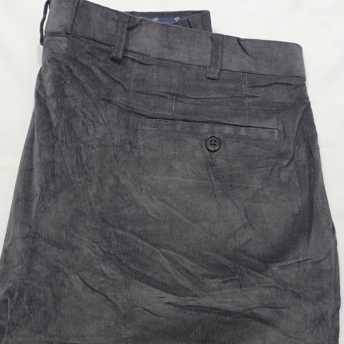 Pantalon Ralph Lauren 35x30 Recto Gris Pana