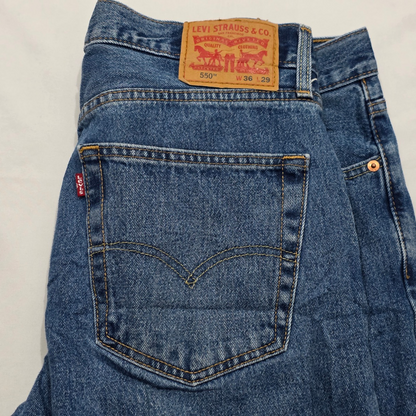 Pantalon Levis 550 36x29 Recto Azul