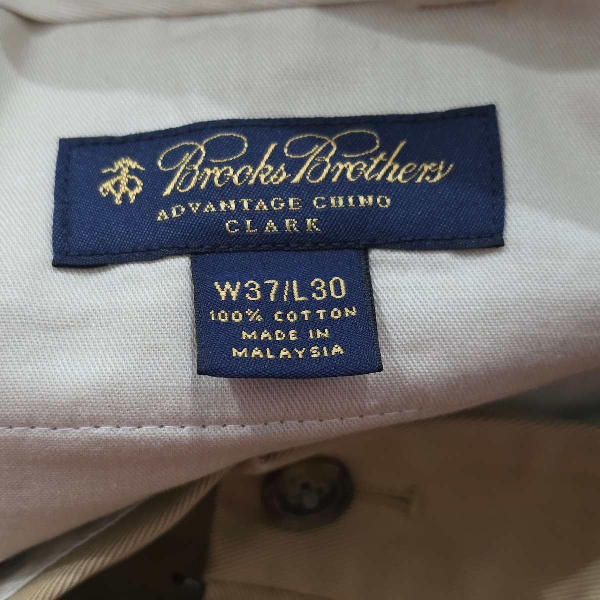 Pantalon Brooks Brothers 37x30 Clark Fit Cafe