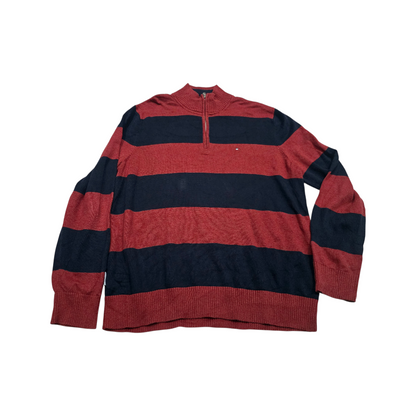 Sueter Tommy Hilfiiger Xgrande Xl Azul Con Rojo