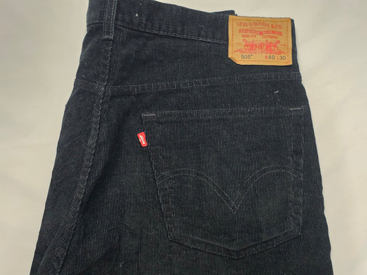 Pantalon Levis 505 40x30 Regular Fit Negro