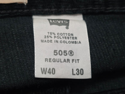 Pantalon Levis 505 40x30 Regular Fit Negro