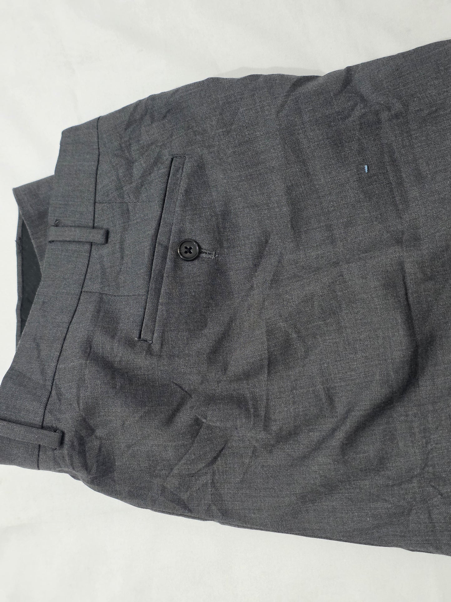 Pantalon Vestir Ralph Lauren 42x30 Recto Gris