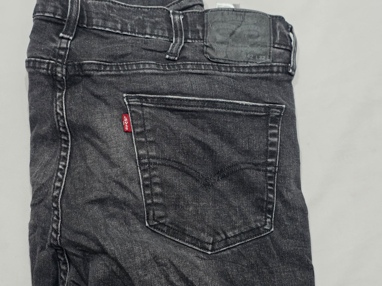 Pantalon Levis 511 42x32 Slimfit Negro Deslavado