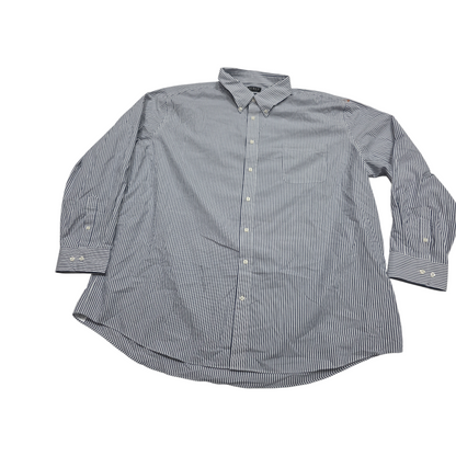 Camisa Ralph Lauren 4xl 20 36-37 Lineas Azul Y Blanco