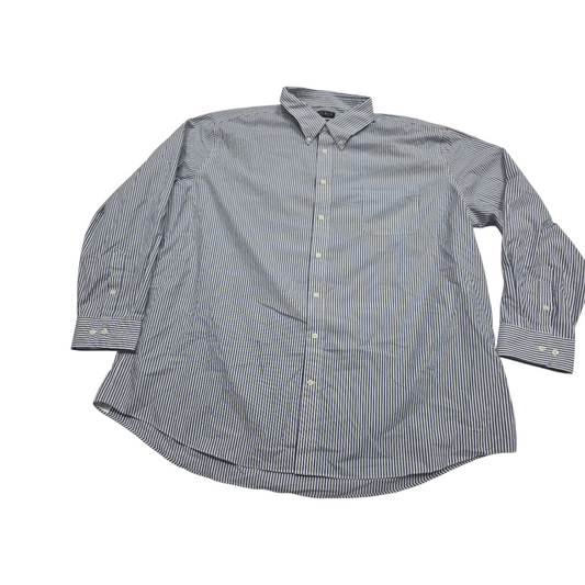 Camisa Ralph Lauren 4xl 20 36-37 Lineas Azul Y Blanco