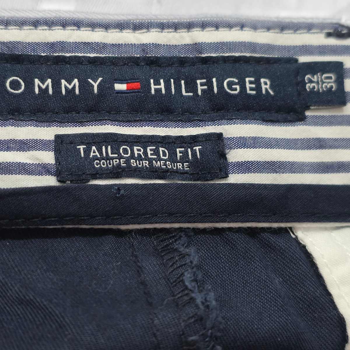 Pantalon Tommy Hilfiger 32x30 Tailored Fit Azul