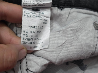 Pantalon Levis 511 42x32 Slimfit Negro Deslavado