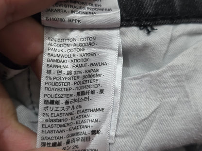 Pantalon Levis 511 42x32 Slimfit Negro Deslavado