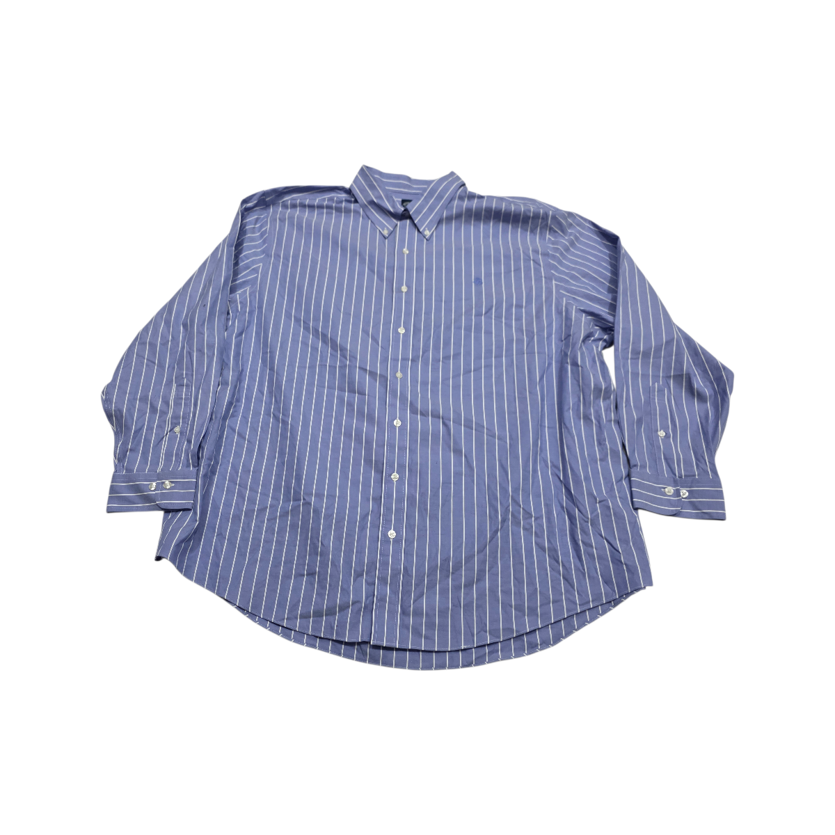 Camisa Brooks Brothers 2xl Azul Lineas Blancas