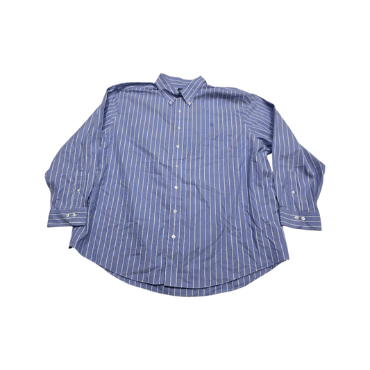 Camisa Brooks Brothers 2xl Azul Lineas Blancas