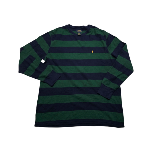 Playera Manga Larga Ralph Lauren 2xl Verde Y Azul