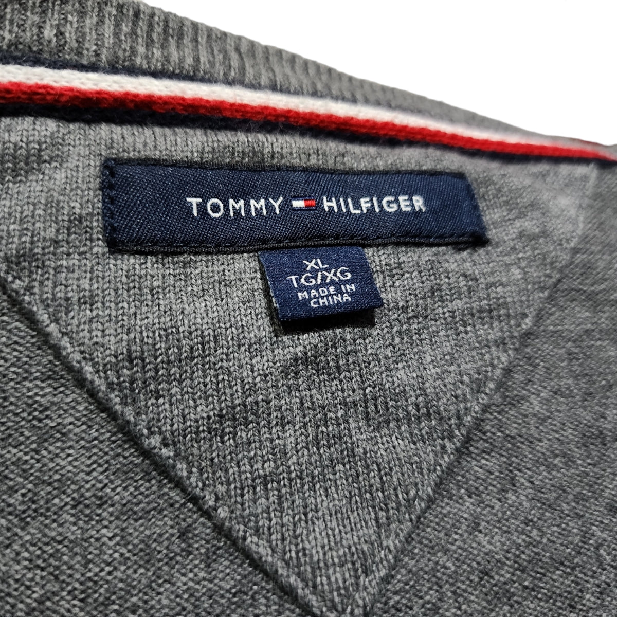 Sueter Tommy Hilfiger Xgrande Xl Gris Oscuro