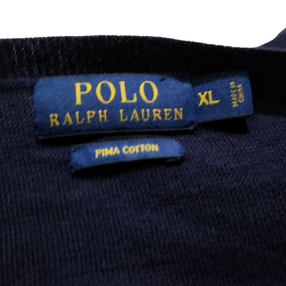 Sueter Ralph Lauren Xgrande Xl Azul Pony Naranja