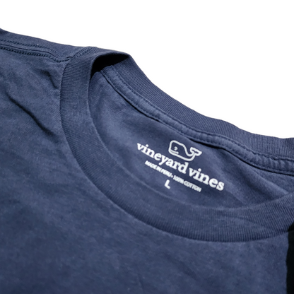 Playera Manga Larga Vineyard Vines Grande L Azul Deslavado