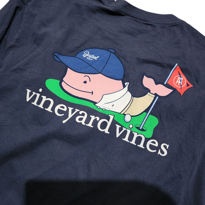 Playera Manga Larga Vineyard Vines Grande L Azul Deslavado