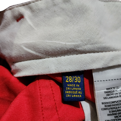 Pantalon Ralph Lauren 28x30 Golf Slim Fit Rojo