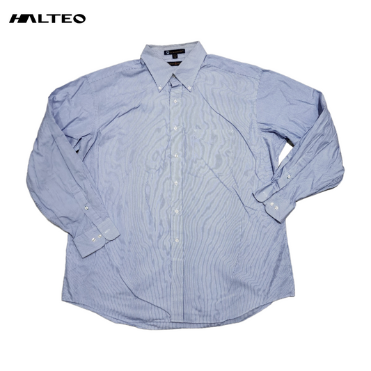 Camisa Tommy Hilfiger Xgrande Xl 17 1/2 34-35 Azul Lineas