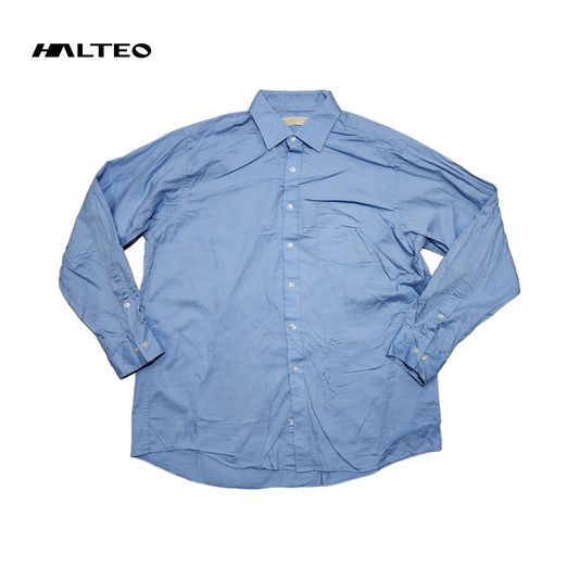Camisa Michael Kors Xgrande Xl 17 34-35 Regular Fit Azul