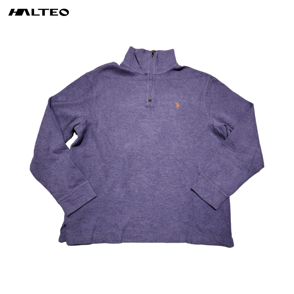 Sueter Polo Ralph Lauren Grande L Morado Pony Naranja