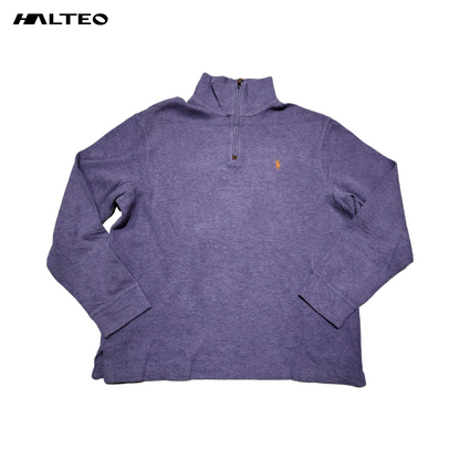 Sueter Polo Ralph Lauren Grande L Morado Pony Naranja Halteo