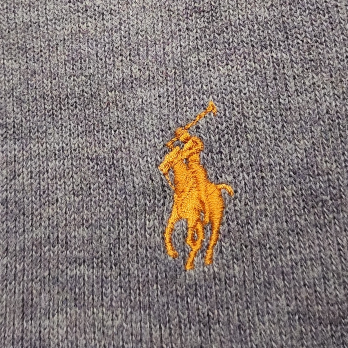 Sueter Polo Ralph Lauren Grande L Morado Pony Naranja Halteo