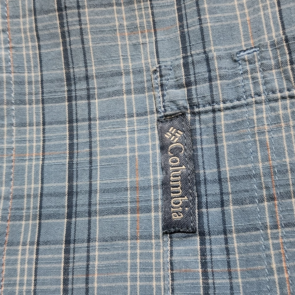 Camisa Manga Corta Columbia Xgrande Xl Azul Cuadros