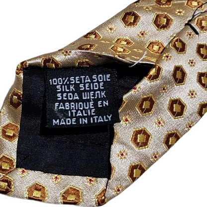 Corbata Hugo Boss Seda Cafe Figuras