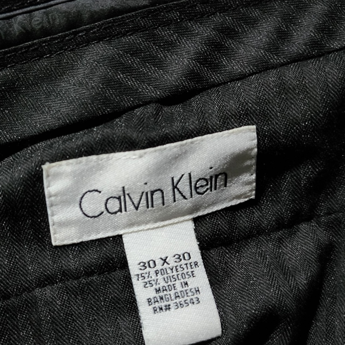 Pantalon De Vestir Calvin Klein 30x30 Café Recto