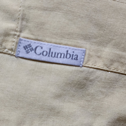 Camisa Manga Corta Columbia Xgrande Xl Amarillo