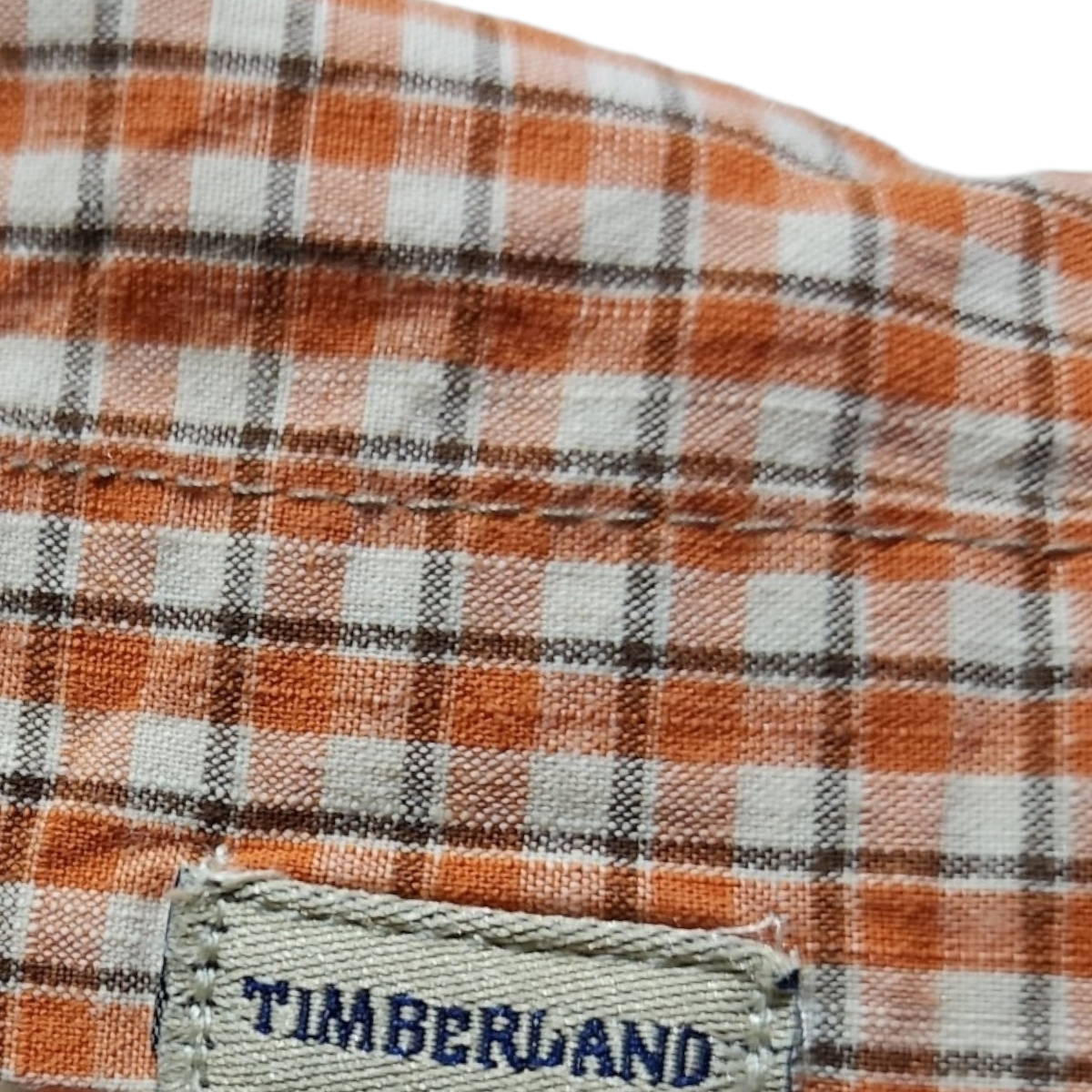 Camisa Timberland Xgrande Xl Cuadros Naranja