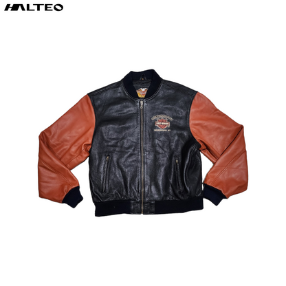 Chamarra Harley Davidson Xgrande Xl Piel Milwaukee Negro