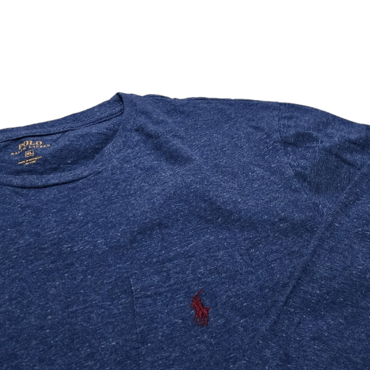 Playera Manga Larga Ralph Lauren Xgrandexl Azul Pony Vino