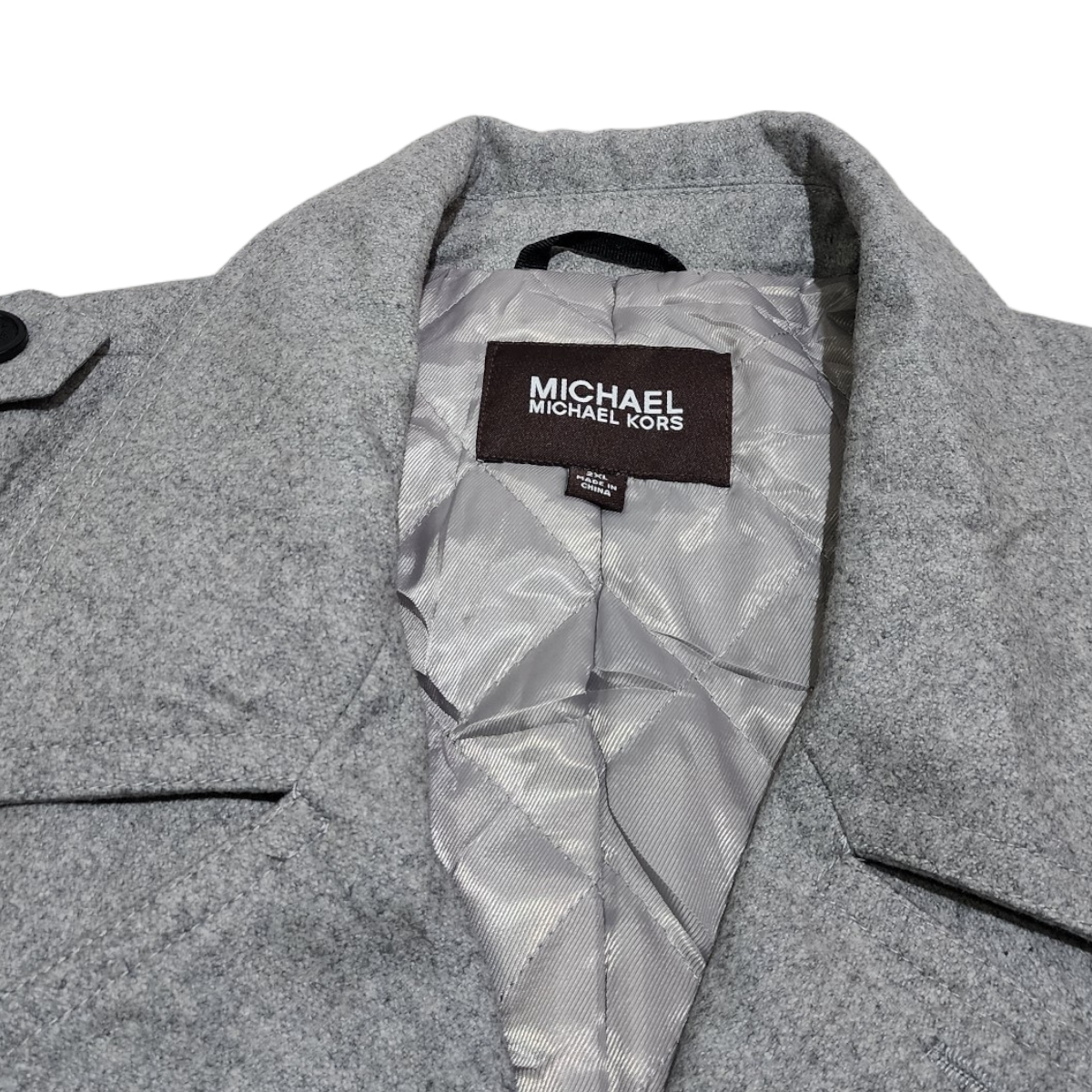 Gabardina Michael Kors 2xl Gris