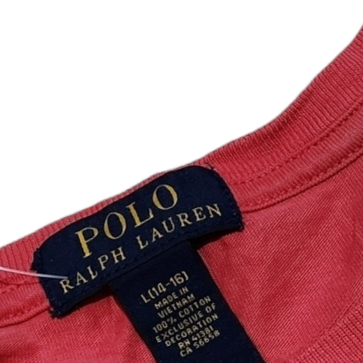 Playera Manga Larga Ralph Lauren Xchico Xs Coral