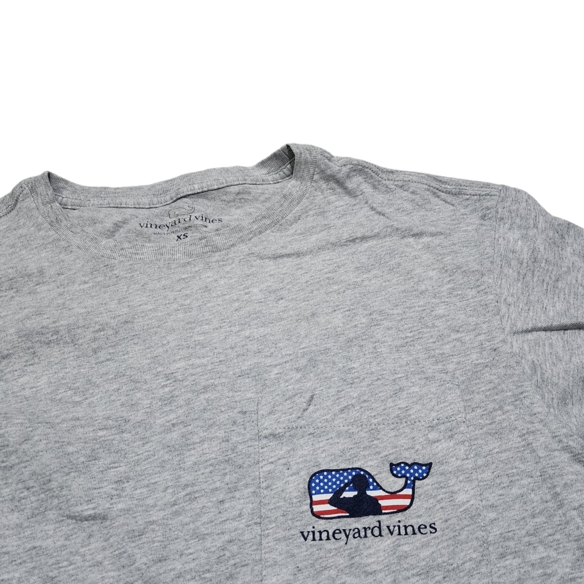 Playera Manga Larga Vineyard Vines Xchico Xs Gris