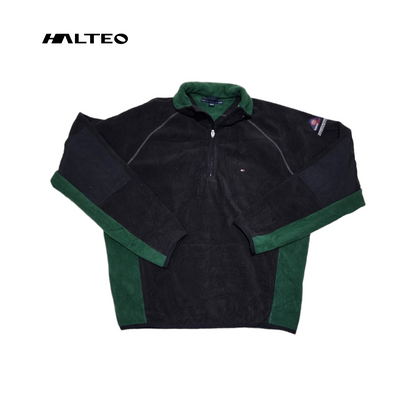 Chamarra Tommy Hilfiger Xgrande Xl Cold Stop Negro Con Verde