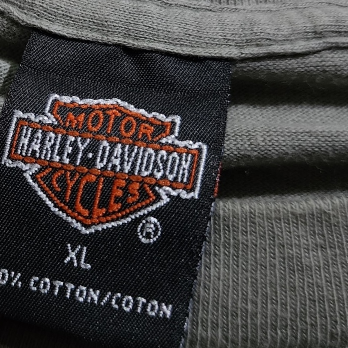 Playera Harley Davidson Xgrande Xl Gris Deslavado Villa Park