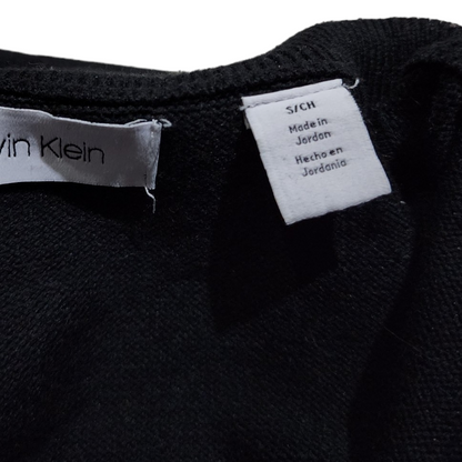 Sueter Calvin Klein Chico S Negro Lineas Blancas