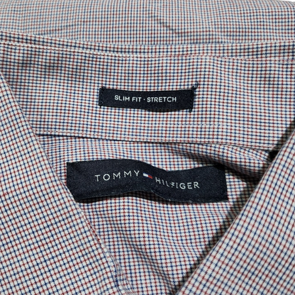 Camisa Tommy Hilfiger Chico S 14 1/2 32-33 Cuadros Slimfit