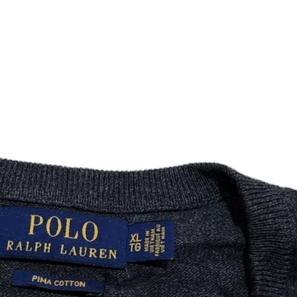 Sueter Polo Ralph Lauren Xgrande Xl Gris Pima Cotton