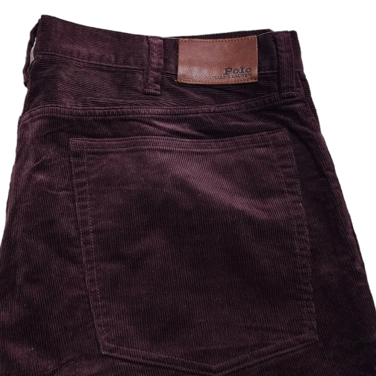 Pantalon Ralph Lauren 40x32 Pana Vino Recto