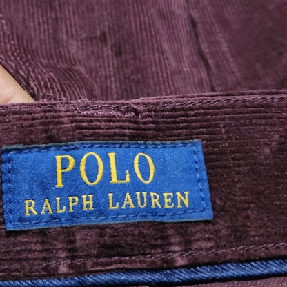 Pantalon Ralph Lauren 40x32 Pana Vino Recto