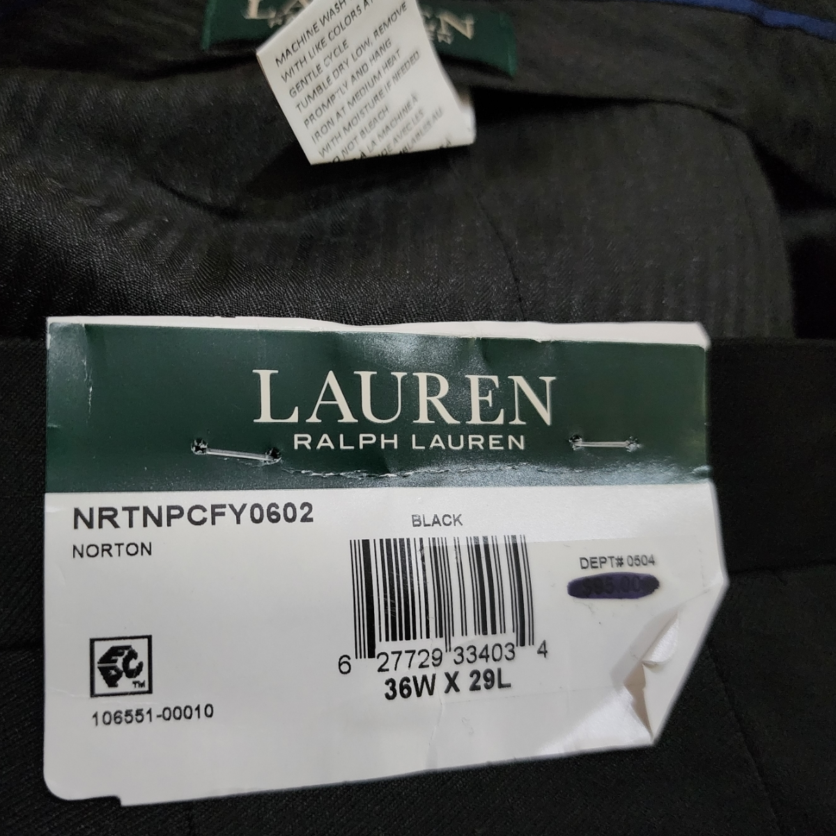 Pantalon Lauren Ralph Lauren 36x29 Ultraflex Classic Fit