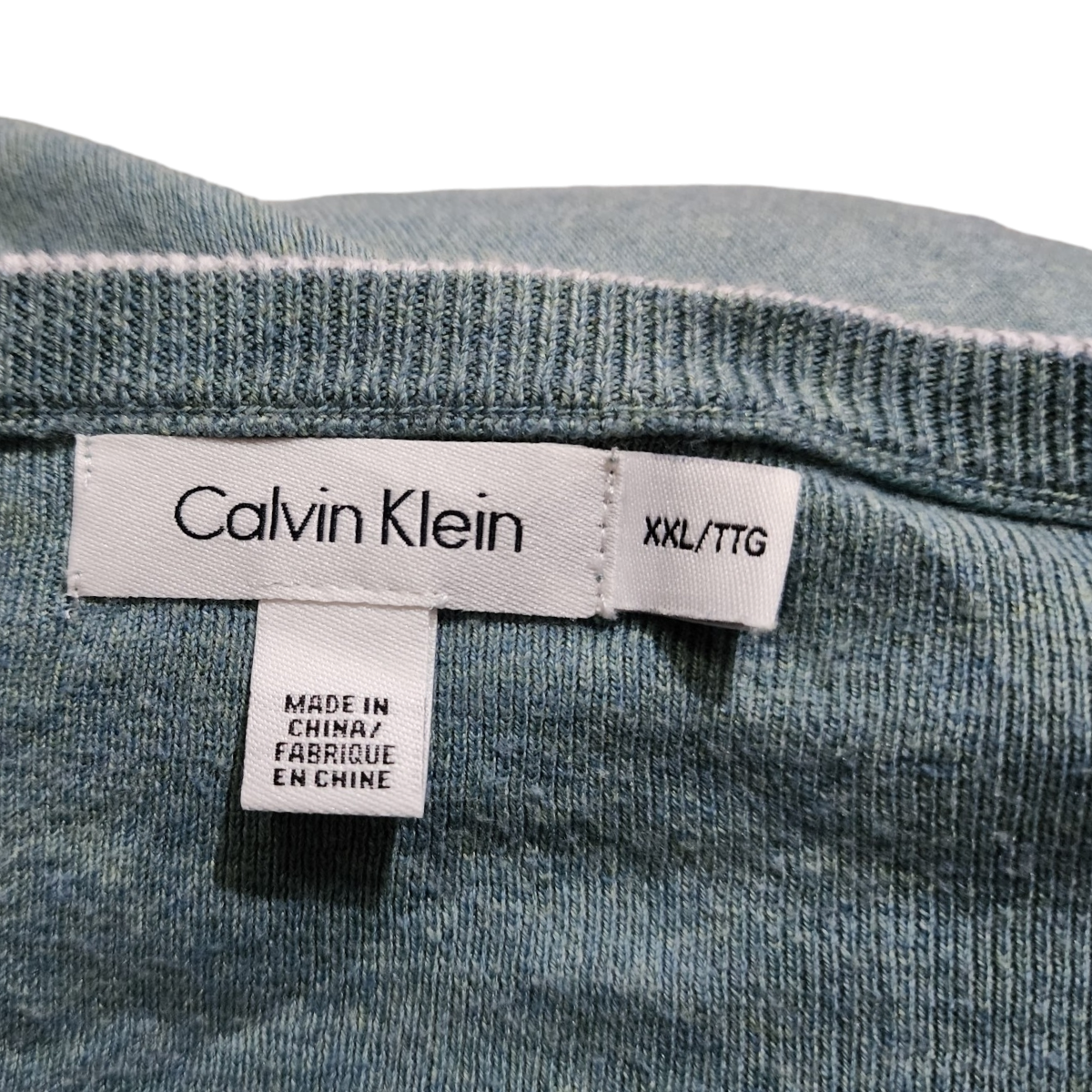 Sueter Calvin Klein 2xl Azul Verde