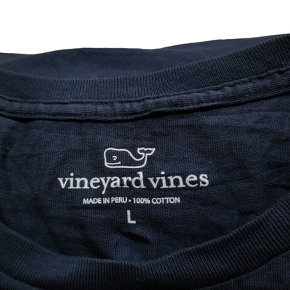 Playera Manga Larga Vineyard Vines Grande L Azul Vermont