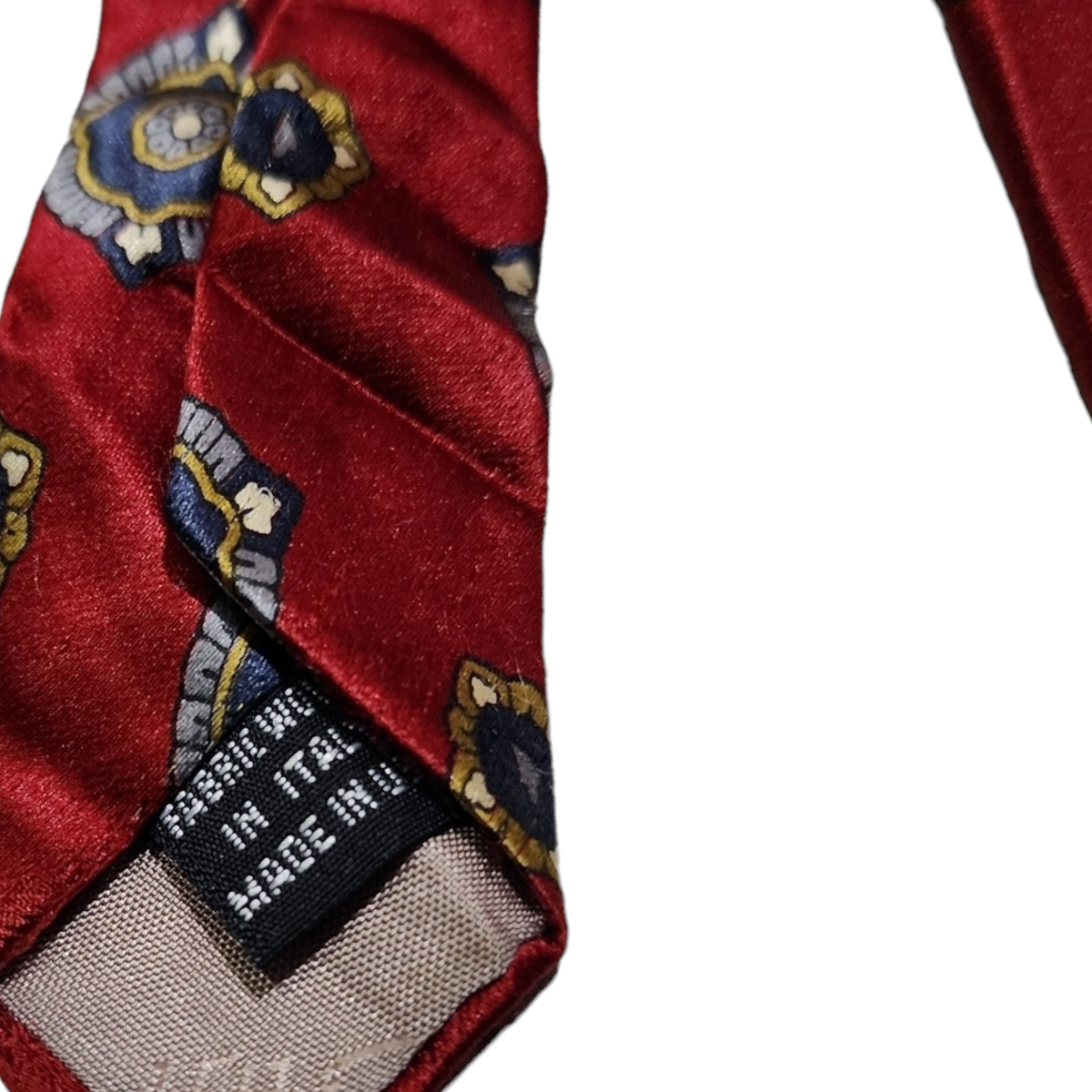 Corbata Christian Dior Roja Figuras