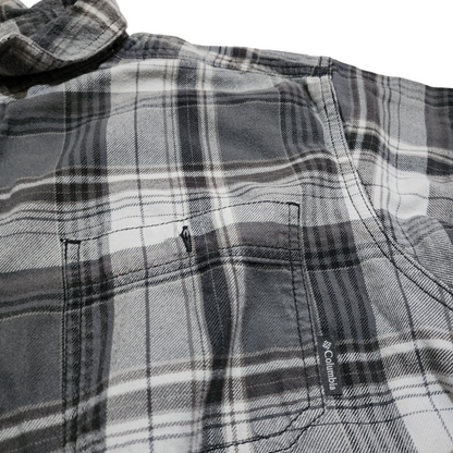 Camisa Columbia Xgrande Xl Cuadros Gris